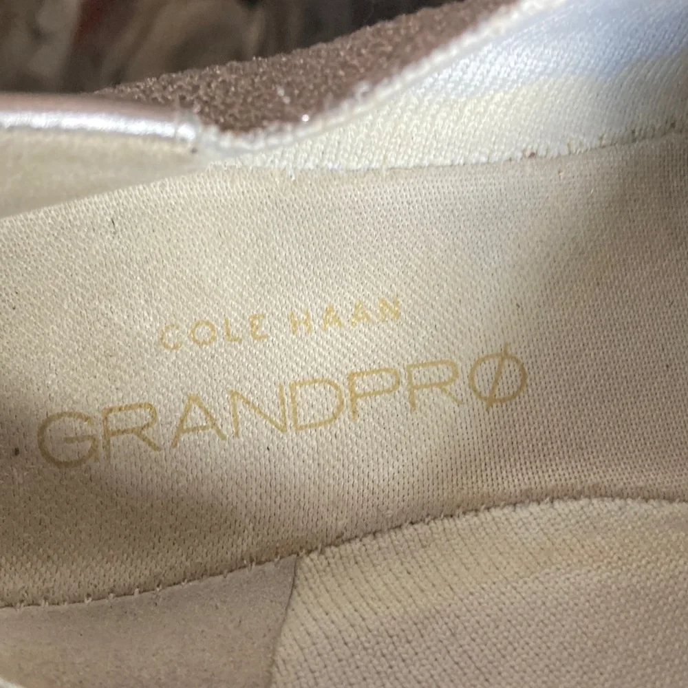 Cole Haan Gray Knit Lace-Up Women’s Casual Sneakers